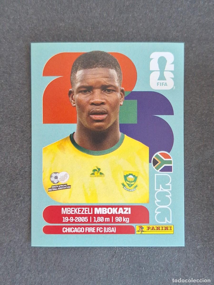 Cromos de F&uacute;tbol: L2 MBOZAKI SELECCION SUDAFRICA 06 PANINI MUNDIAL FIFA WORLD CUP 2026 PANINI NUNCA PEGADO SIN PEGAR