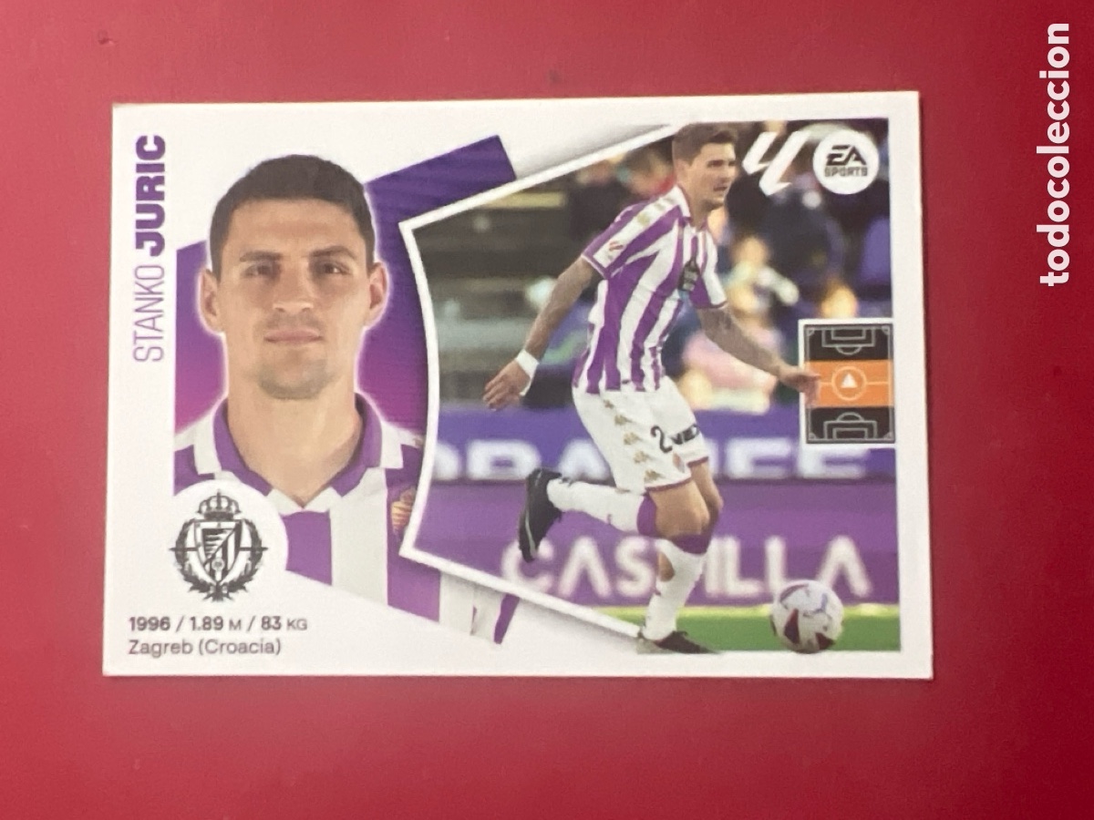 Cromos de F&uacute;tbol: C5249. 15B Juric, Real Valladolid, Panini Ediciones Liga Este 2024 2025 24 25, 15 B