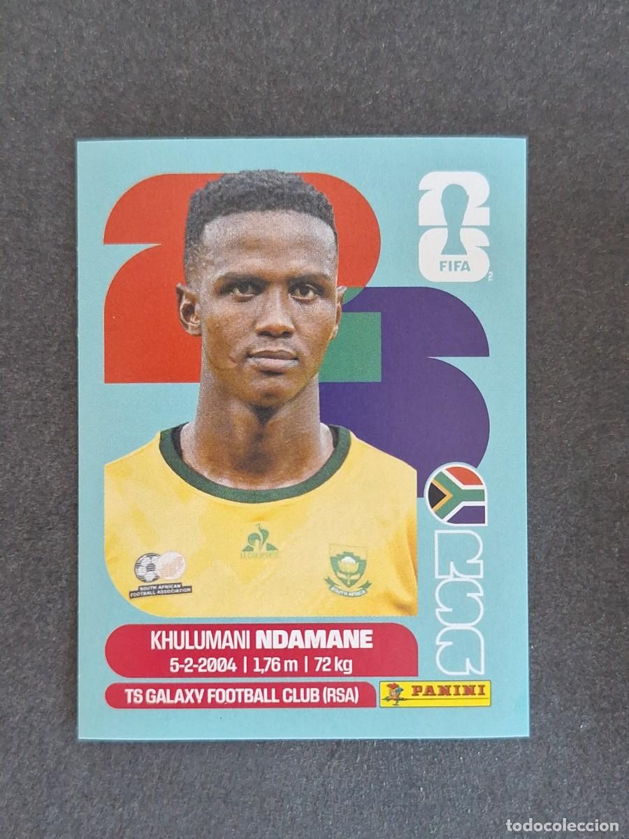Cromos de F&uacute;tbol: L2 NDAMANE SELECCION SUDAFRICA 07 PANINI MUNDIAL FIFA WORLD CUP 2026 PANINI NUNCA PEGADO SIN PEGAR
