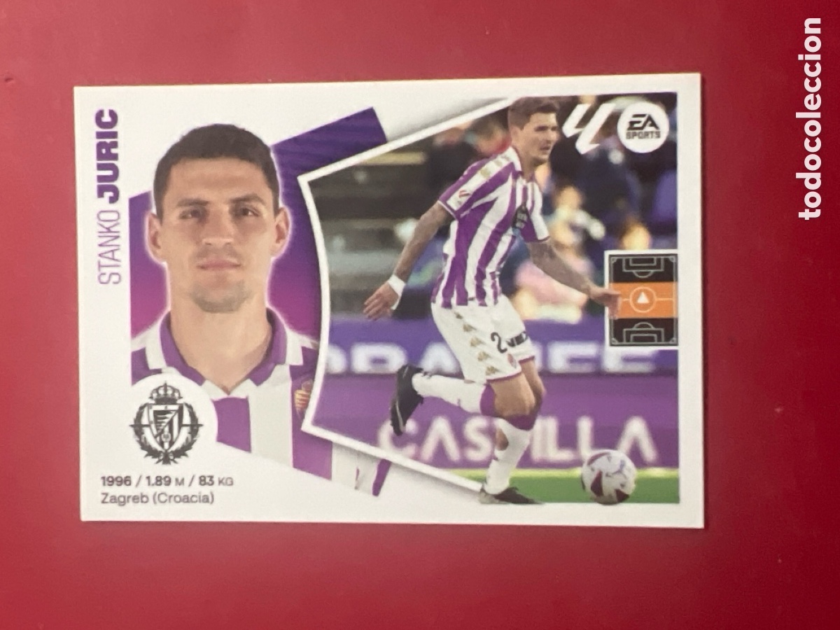 Cromos de F&uacute;tbol: C5250. 15B Juric, Real Valladolid, Panini Ediciones Liga Este 2024 2025 24 25, 15 B