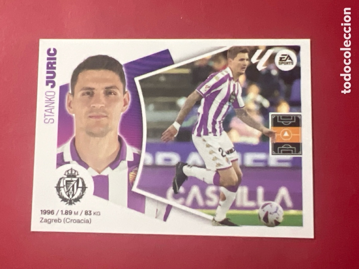 Cromos de F&uacute;tbol: C5251. 15B Juric, Real Valladolid, Panini Ediciones Liga Este 2024 2025 24 25, 15 B
