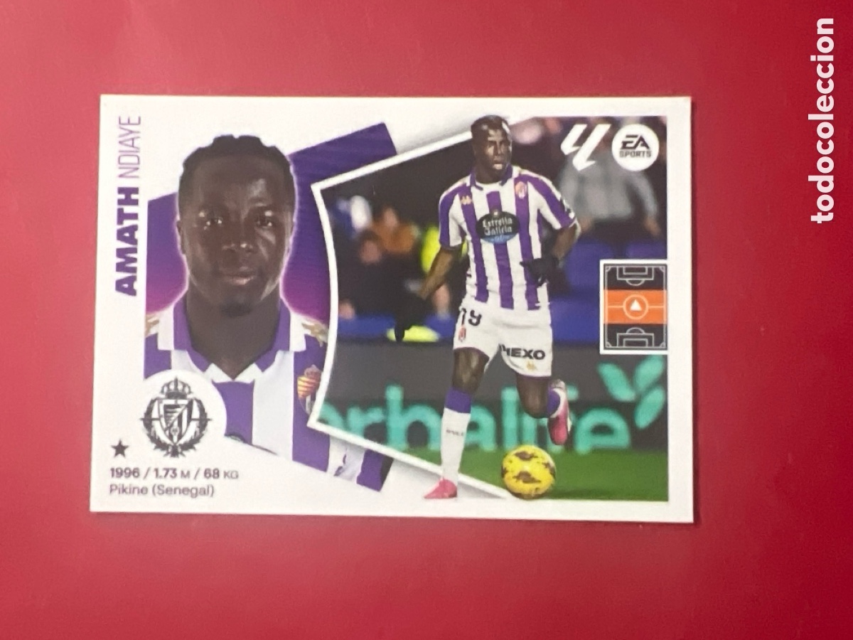 Cromos de F&uacute;tbol: C5252. AMATH R. VALLADOLID CF CROMO N&deg; 16 LIGA ESTE 2024-2025 24-25 PANINI