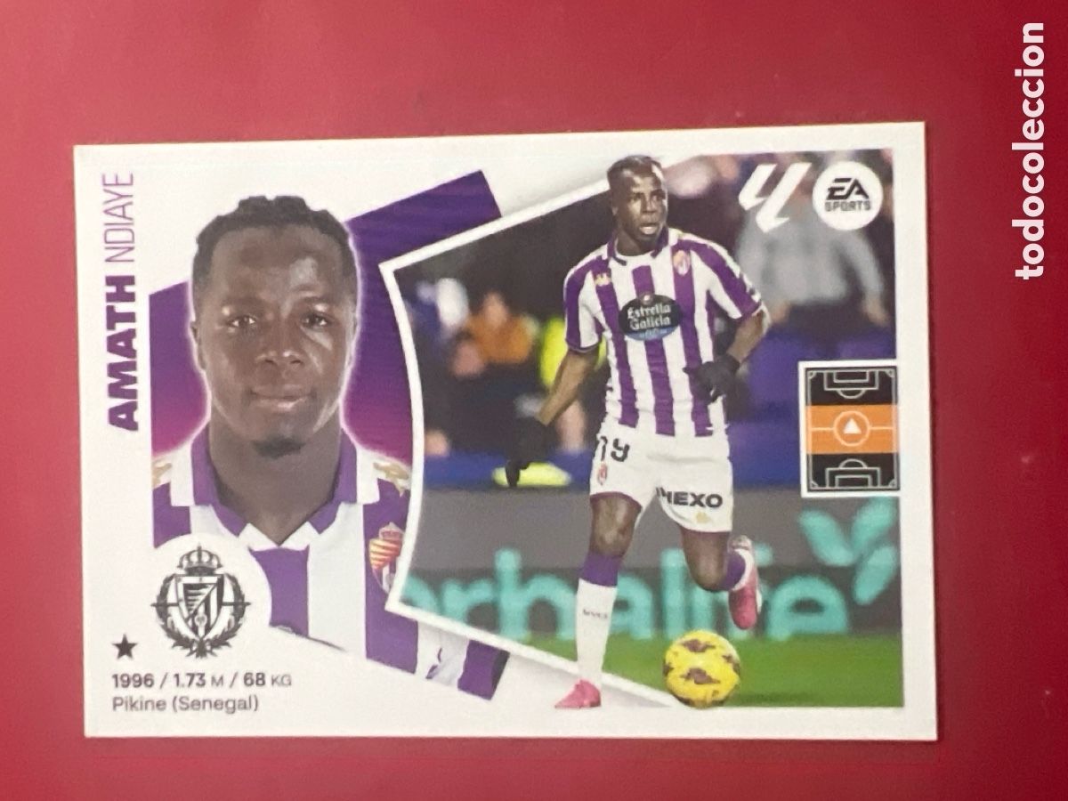 Cromos de F&uacute;tbol: C5253. AMATH R. VALLADOLID CF CROMO N&deg; 16 LIGA ESTE 2024-2025 24-25 PANINI