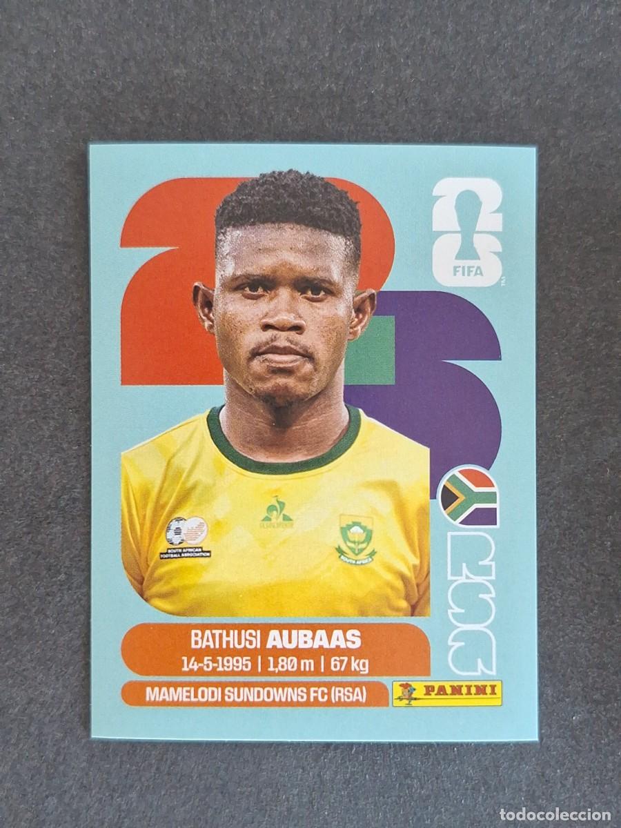 Cromos de F&uacute;tbol: L2 AUBAAS SELECCION SUDAFRICA 14 PANINI MUNDIAL FIFA WORLD CUP 2026 PANINI NUNCA PEGADO SIN PEGAR