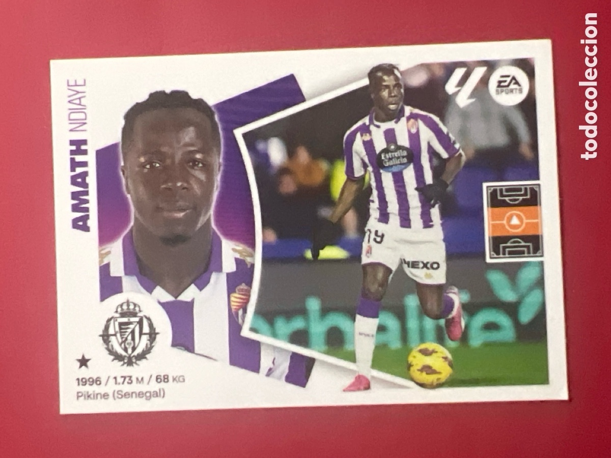 Cromos de F&uacute;tbol: C5254. AMATH R. VALLADOLID CF CROMO N&deg; 16 LIGA ESTE 2024-2025 24-25 PANINI