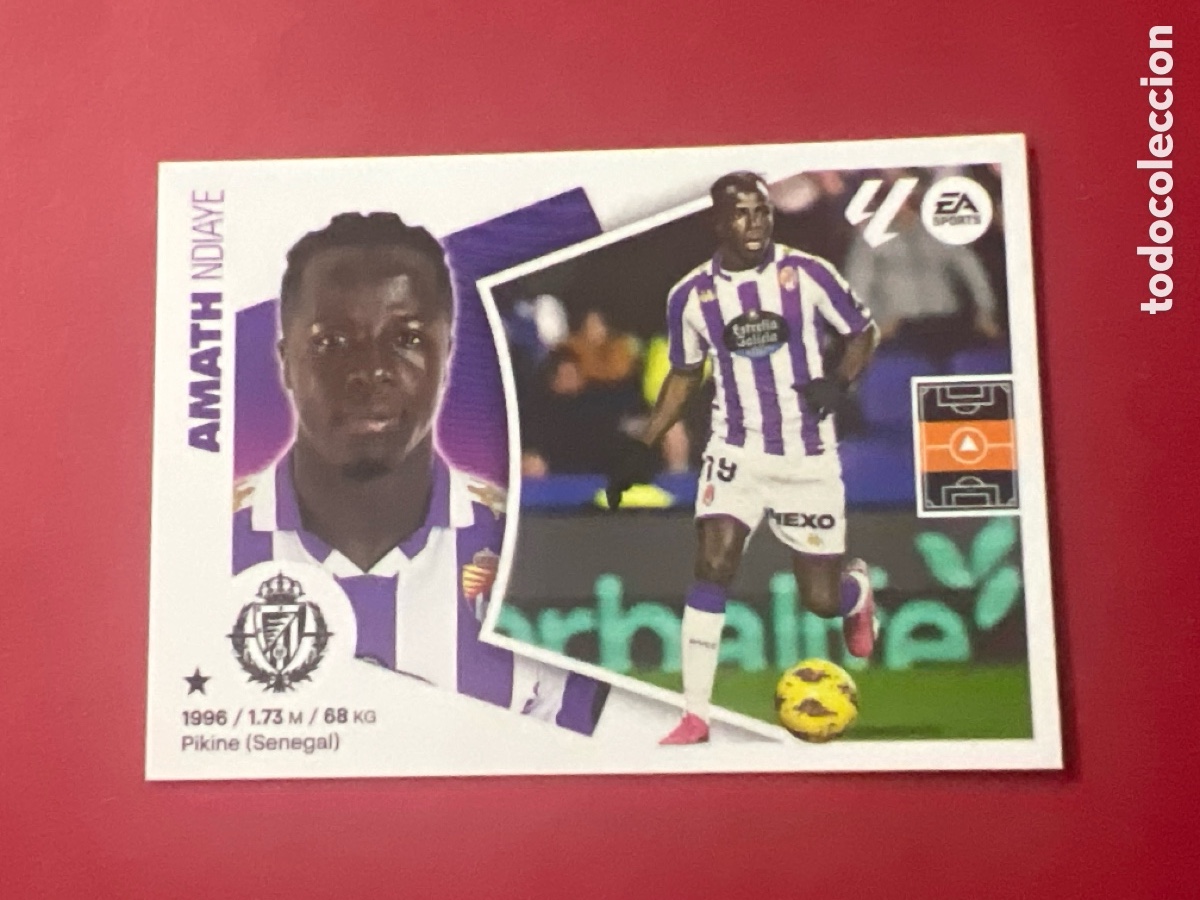 Cromos de F&uacute;tbol: C5255. AMATH R. VALLADOLID CF CROMO N&deg; 16 LIGA ESTE 2024-2025 24-25 PANINI