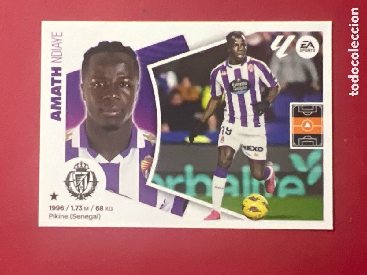 Cromos de F&uacute;tbol: C5256. AMATH R. VALLADOLID CF CROMO N&deg; 16 LIGA ESTE 2024-2025 24-25 PANINI