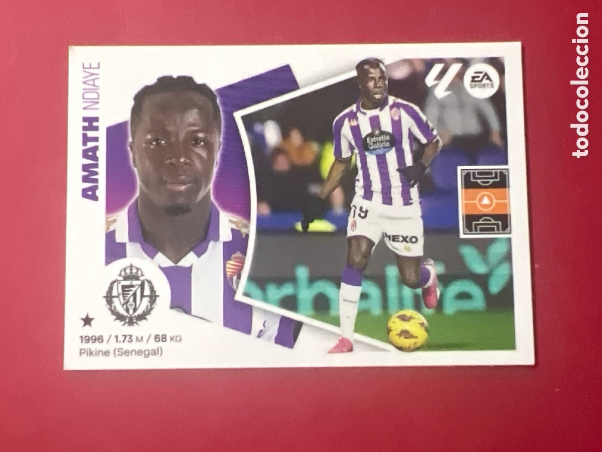 Cromos de F&uacute;tbol: C5257. AMATH R. VALLADOLID CF CROMO N&deg; 16 LIGA ESTE 2024-2025 24-25 PANINI