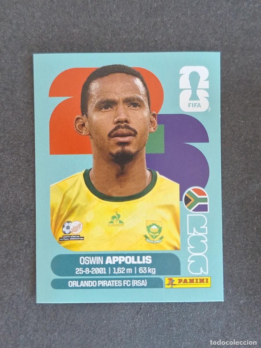 Cromos de F&uacute;tbol: L2 APPOLLIS SELECCION SUDAFRICA 20 PANINI MUNDIAL FIFA WORLD CUP 2026 PANINI NUNCA PEGADO SIN PEGAR