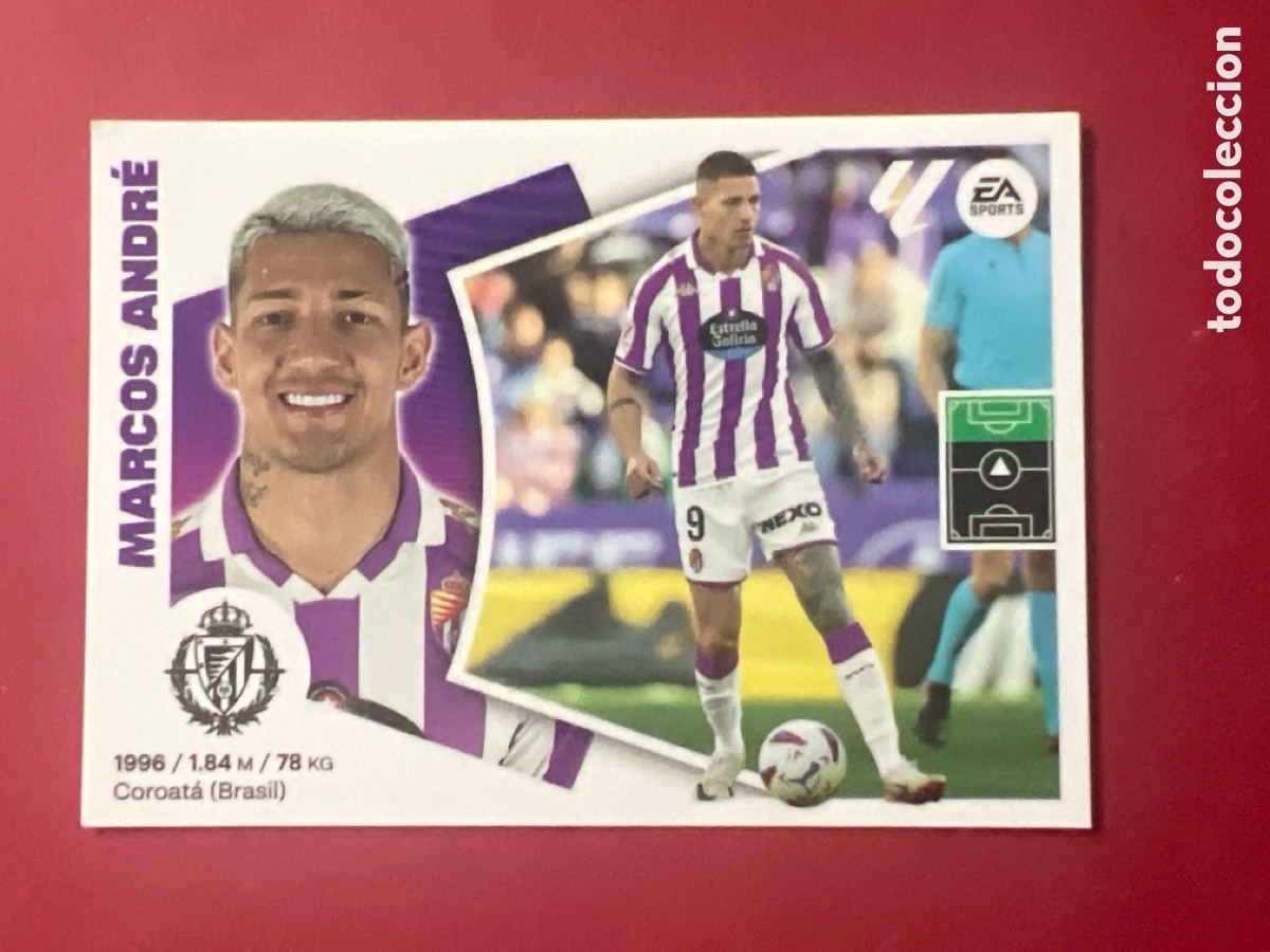 Cromos de Futebol: C5262. 20A Marcos Andr&eacute;, Real Valladolid, Panini Ediciones Liga Este 2024 2025 24 25, 20 A