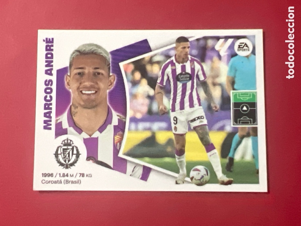 Cromos de F&uacute;tbol: C5263. 20A Marcos Andr&eacute;, Real Valladolid, Panini Ediciones Liga Este 2024 2025 24 25, 20 A