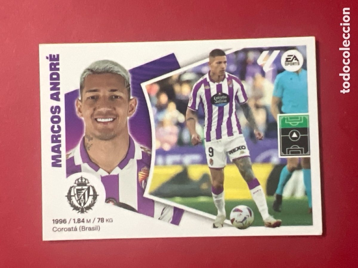 Cromos de F&uacute;tbol: C5264. 20A Marcos Andr&eacute;, Real Valladolid, Panini Ediciones Liga Este 2024 2025 24 25, 20 A