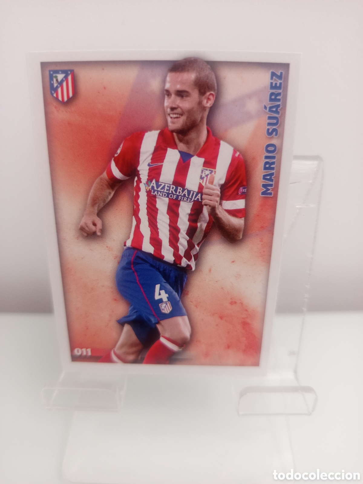 Figurine di Calcio: ❇️ CROMO ⚽ MARIO SU&Aacute;REZ ATL&Eacute;TICO DE MADRID 11 011 FICHAS LIGA 2015 14 15 2014 2015 MUNDICROMO ❇️