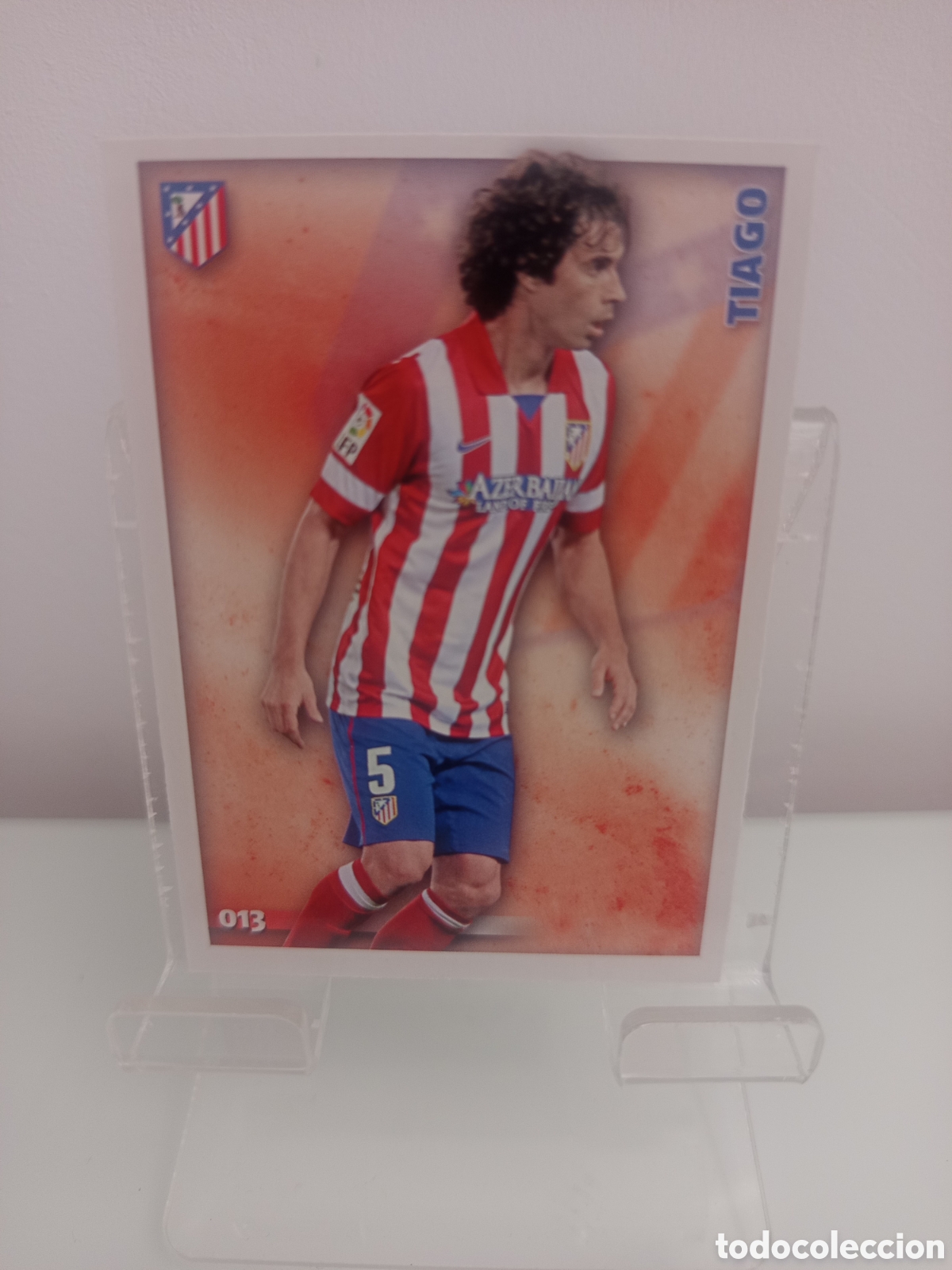 Figurine di Calcio: ❇️ CROMO ⚽ TIAGO ATL&Eacute;TICO DE MADRID 13 013 FICHAS LIGA 2015 14 15 2014 2015 MUNDICROMO ❇️