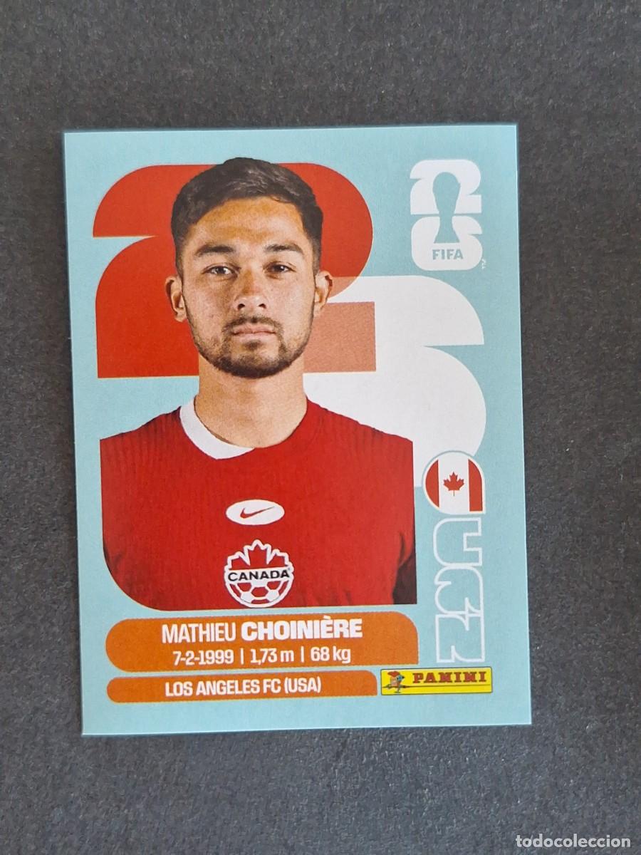 Cromos de F&uacute;tbol: L2 CHOINIERE SELECCION CANADA 15 PANINI MUNDIAL FIFA WORLD CUP 2026 PANINI NUNCA PEGADO SIN PEGAR