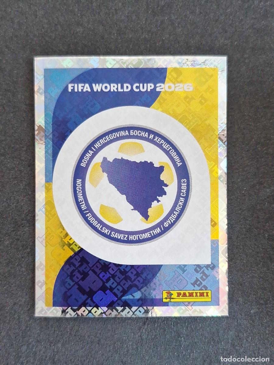 Cromos de F&uacute;tbol: L2 ESCUDO SELECCION BOSNIA 01 PANINI MUNDIAL FIFA WORLD CUP 2026 PANINI NUNCA PEGADO SIN PEGAR