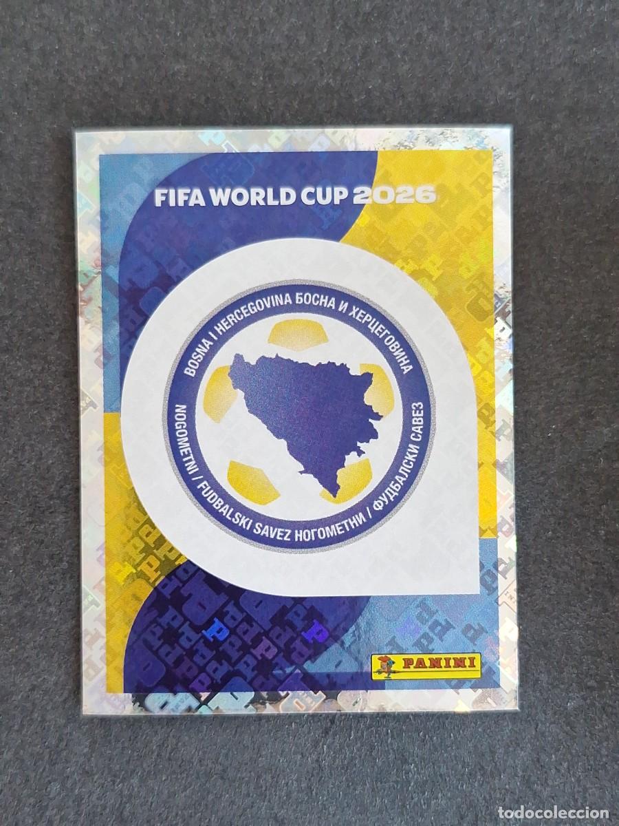 Cromos de F&uacute;tbol: L2 ESCUDO SELECCION BOSNIA 01 PANINI MUNDIAL FIFA WORLD CUP 2026 PANINI NUNCA PEGADO SIN PEGAR