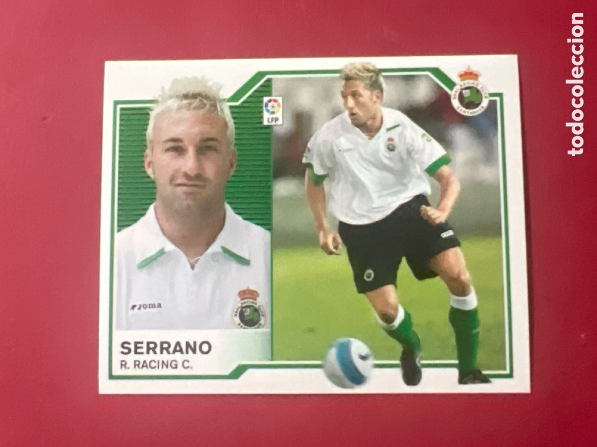 Cromos de F&uacute;tbol: C5277. Serrano R Racing C Liga Este 07 08