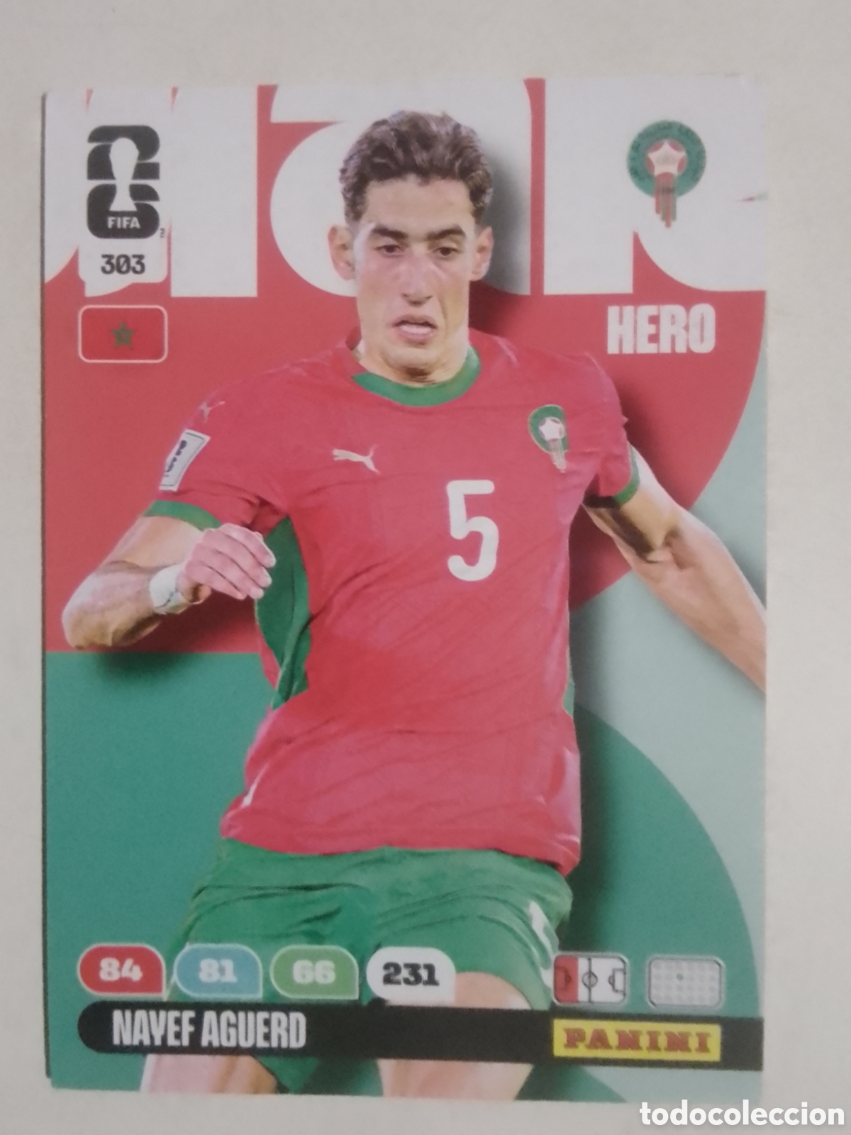 Cromos de F&uacute;tbol: Adrenalyn XL FIFA WORLD CUP 2026 n&deg; 303 Nayef Ag&uuml;ero &bull; Marruecos.