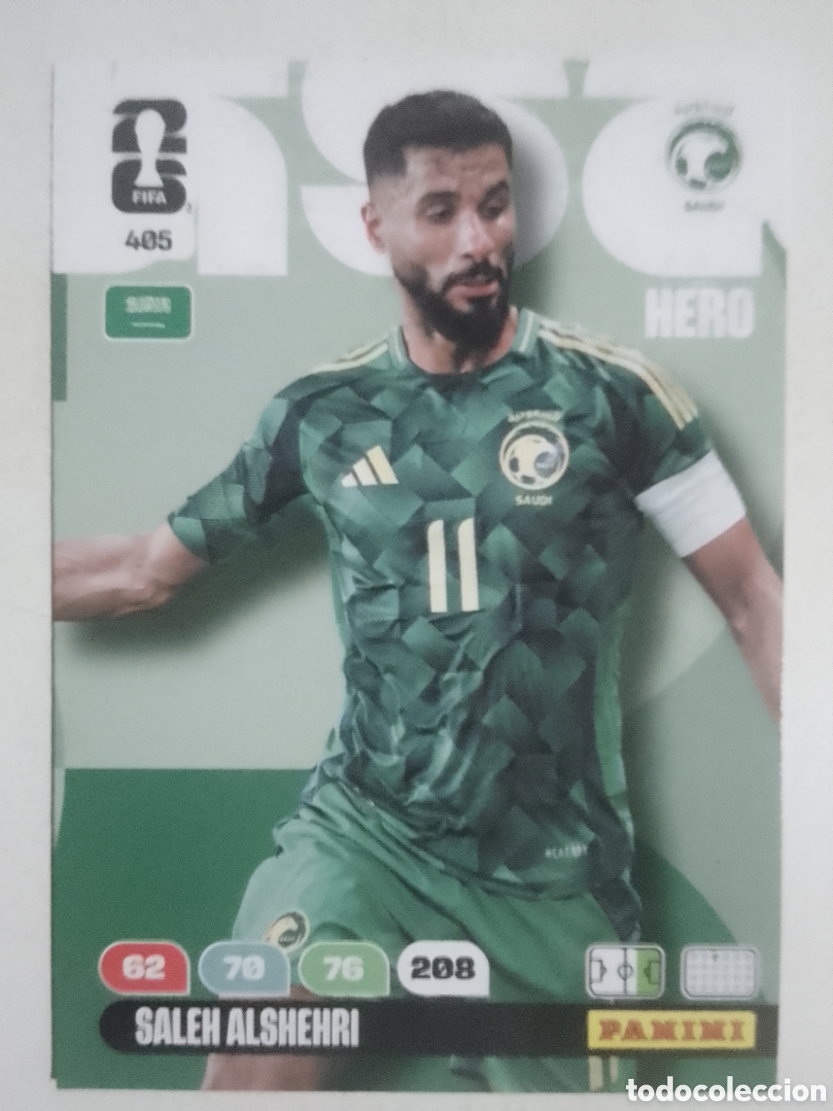 Cromos de F&uacute;tbol: Adrenalyn XL FIFA WORLD CUP 2026 n&deg; 405 Saleh Alshehri &bull; Arabaia Saud&iacute;.