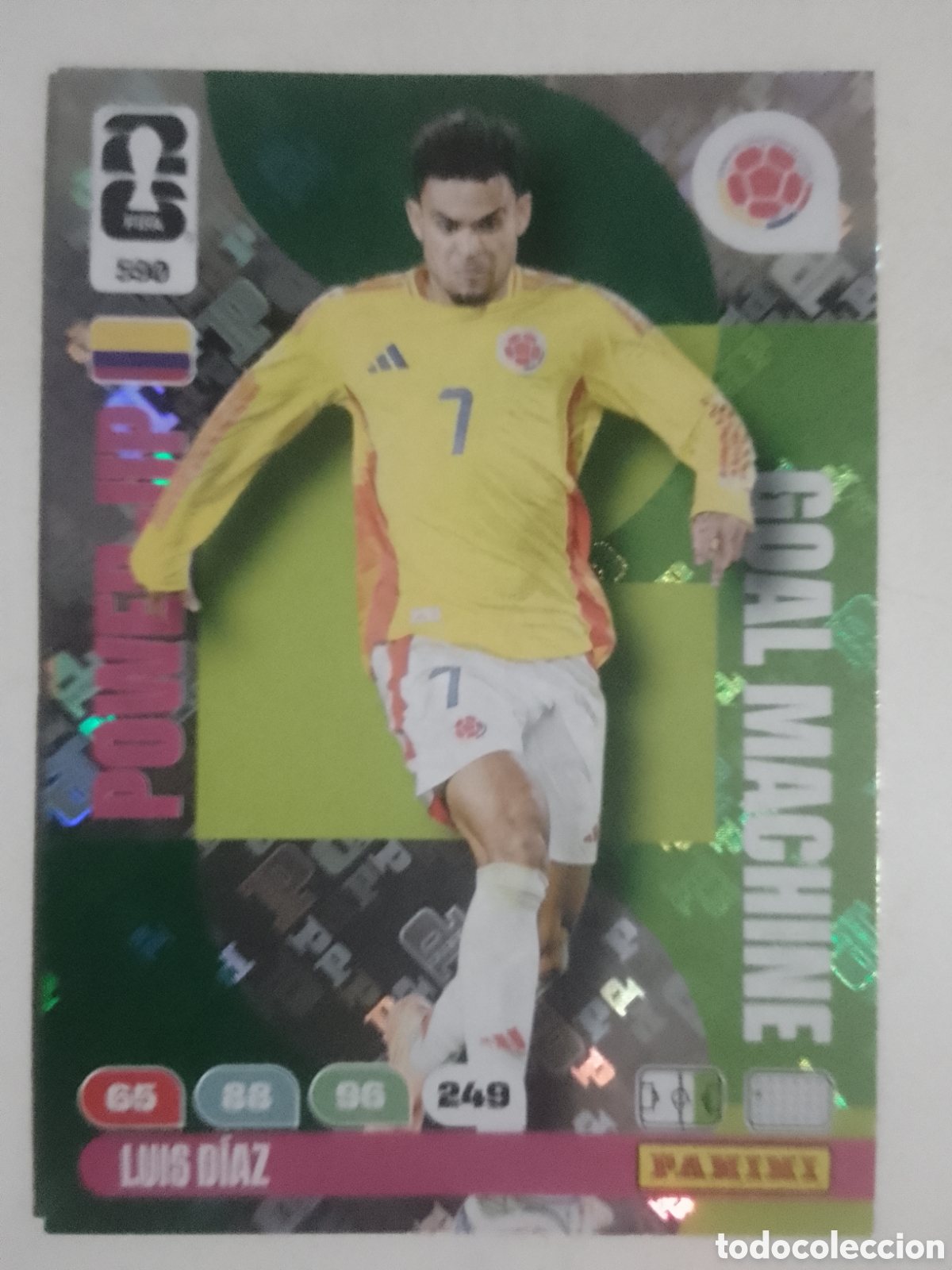 Cromos de F&uacute;tbol: Adrenalyn XL FIFA WORLD CUP 2026 n&deg; 590 Luis D&iacute;az &bull; Colombia. POWER - UP.
