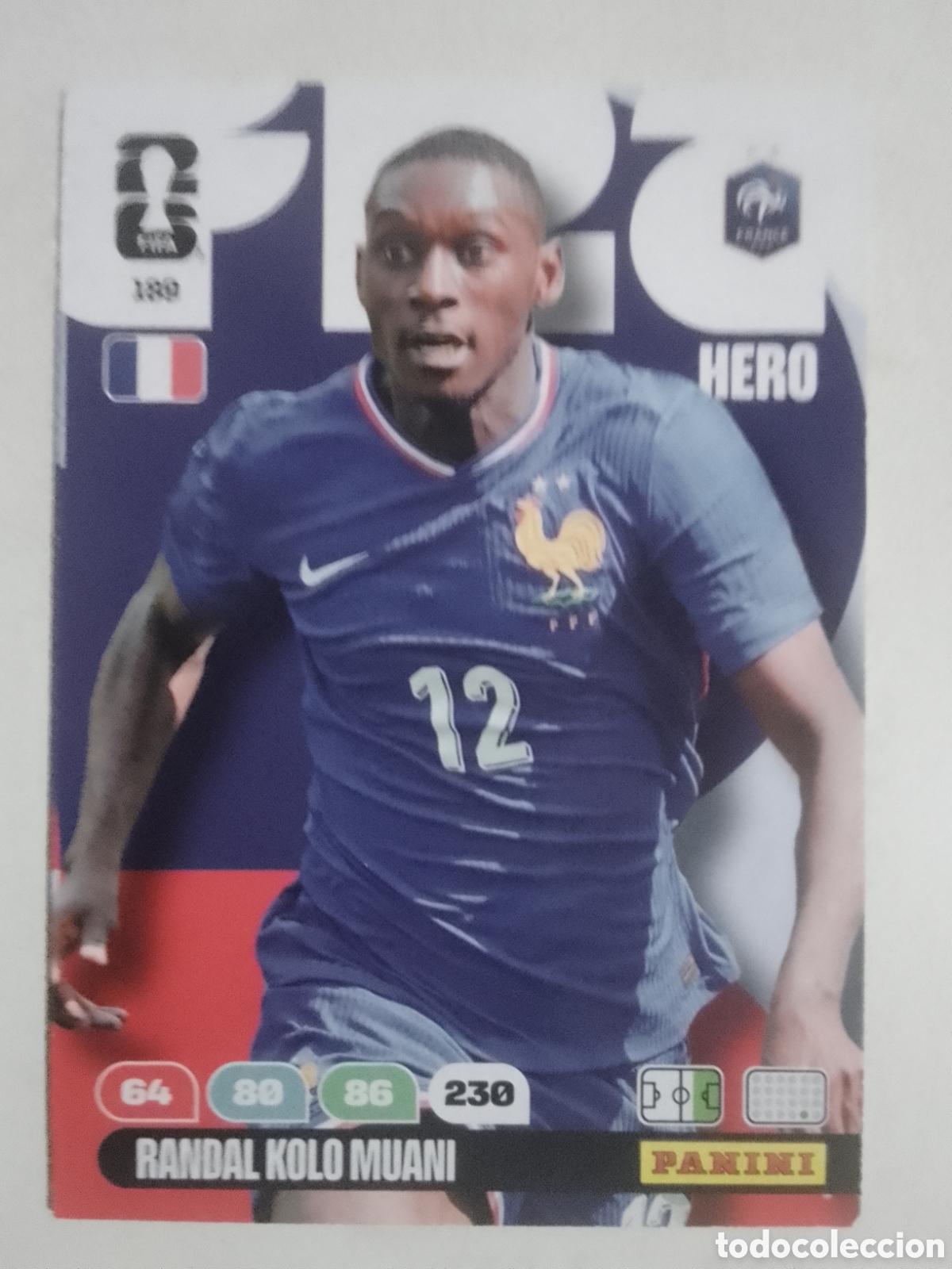 Cromos de F&uacute;tbol: Adrenalyn XL FIFA WORLD CUP 2026 n&deg; 189 Randall Kolo Muani &bull; Francia.