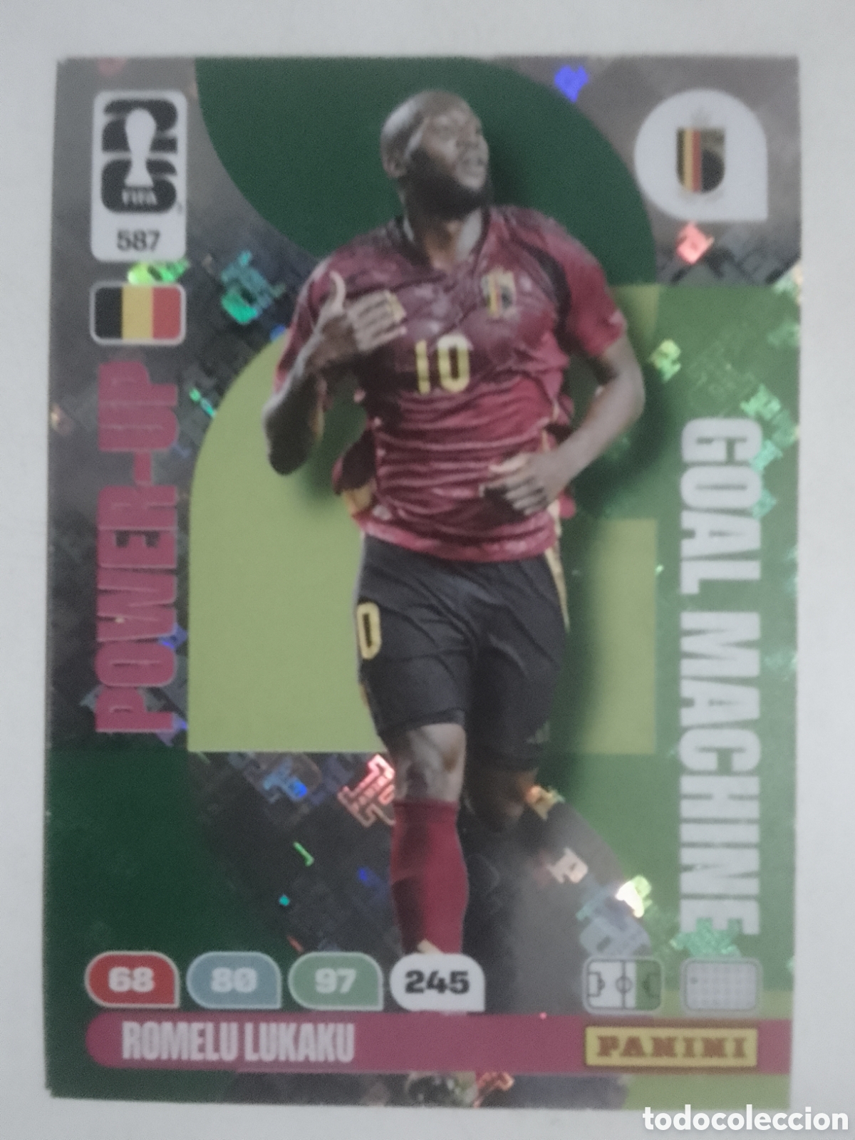 Cromos de F&uacute;tbol: Adrenalyn XL FIFA WORLD CUP 2026 n&deg; 587 Romelu Lukaku &bull; B&eacute;lgica. POWER - UP.