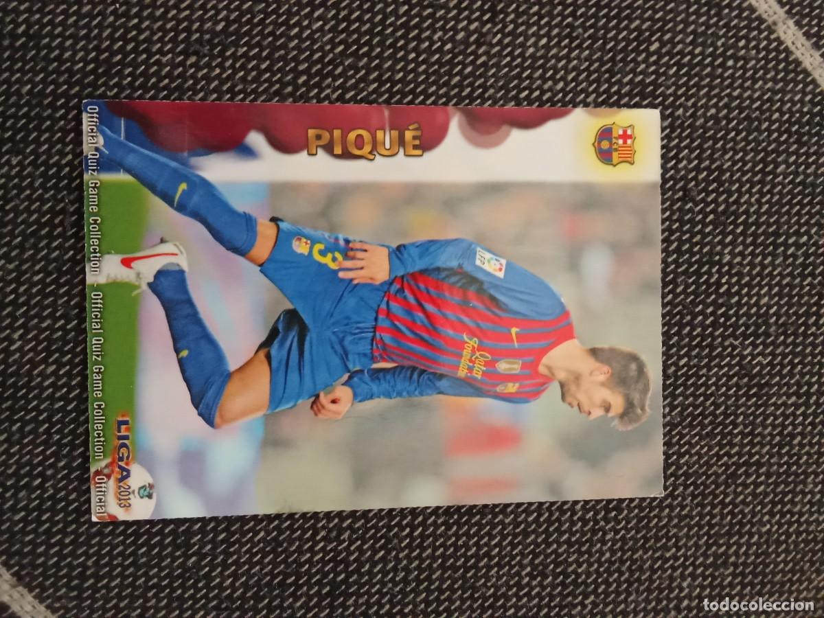 Cromos de F&uacute;tbol: 39 pique FC Barcelona quiz game collection 2013 mundicromo