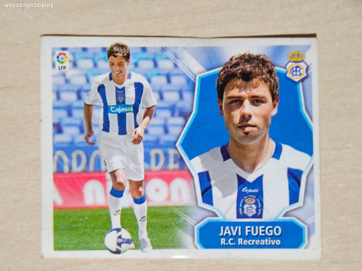 Cromos de F&uacute;tbol: EDICIONES ESTE 2008 09 FICHAJE N&ordm; 37 JAVI FUEGO CROMO SIN PEGAR MAL ESTADO