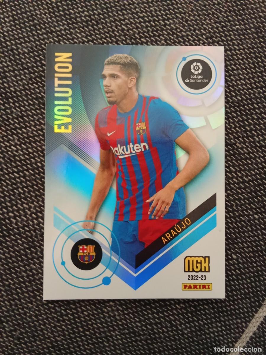 Cromos de F&uacute;tbol: 372 Araujo FC Barcelona Evolution megacracks 2022-23