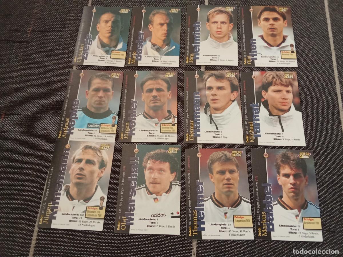 Cromos de F&uacute;tbol: Cards WM 98 ( mundial 98) selecci&oacute;n alemana