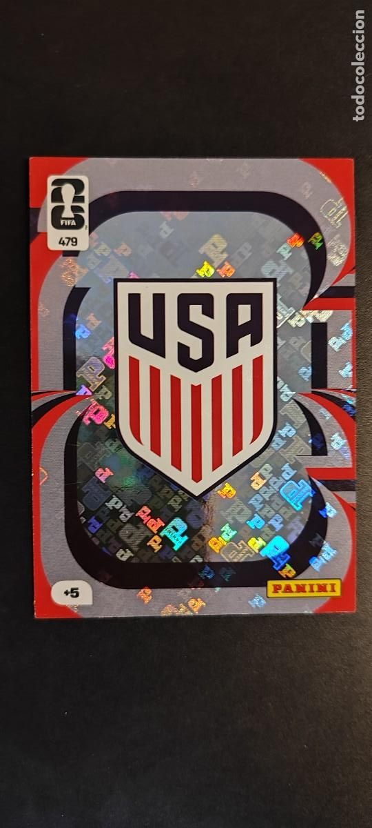 Cromos de F&uacute;tbol: ADRENALYN XL FIFA WORLD CUP 2026 CARD ESCUDO USA # 479 PANINI
