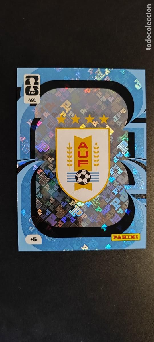 Cromos de F&uacute;tbol: ADRENALYN XL FIFA WORLD CUP 2026 CARD ESCUDO URUGUAY # 491 PANINI