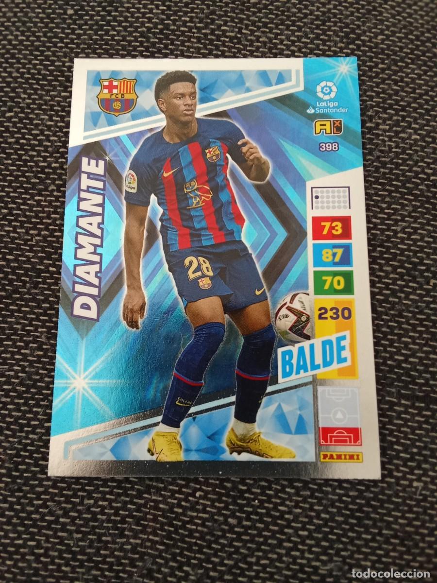 Cromos de F&uacute;tbol: 398 balde diamante FC Barcelona ADRENALYN 2022-23
