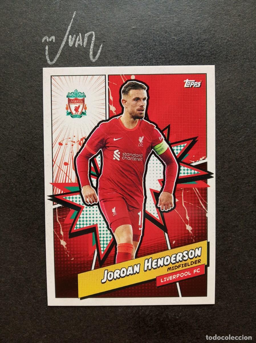 Cromos de F&uacute;tbol: LFCH-7 HEROES JORDAN HENDERSON INGLATERRA ⚽ TOPPS &reg; LIVERPOOL FAN SET 2023 2024 23 24 NUEVO