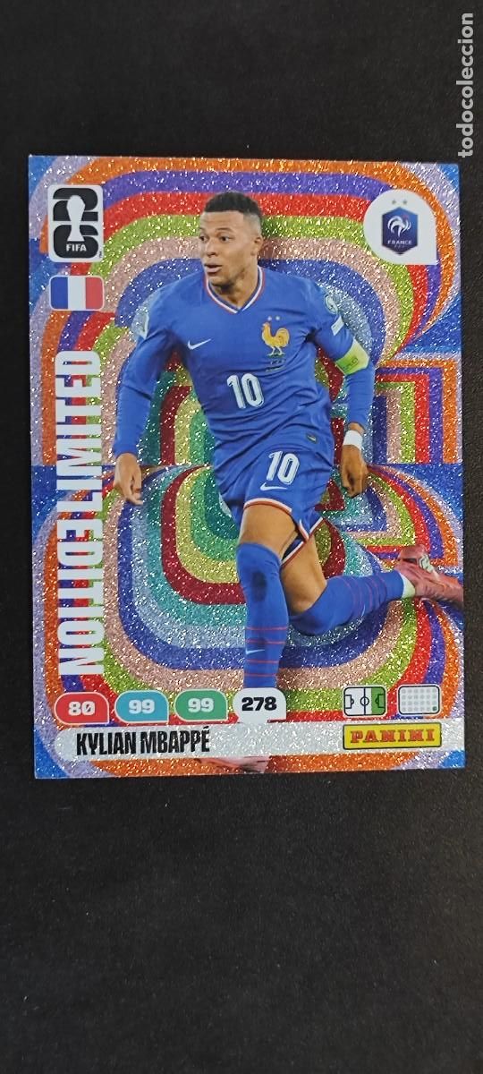 Cromos de F&uacute;tbol: ADRENALYN XL FIFA WORLD CUP 2026 CARD LIMITED EDITION SPECIAL MBAPPE FRANCIA # PANINI