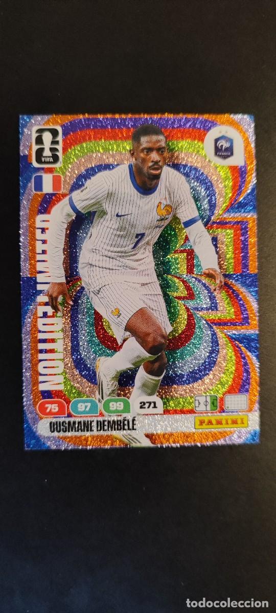 Cromos de F&uacute;tbol: ADRENALYN XL FIFA WORLD CUP 2026 CARD LIMITED EDITION DEMBELE FRANCIA # PANINI
