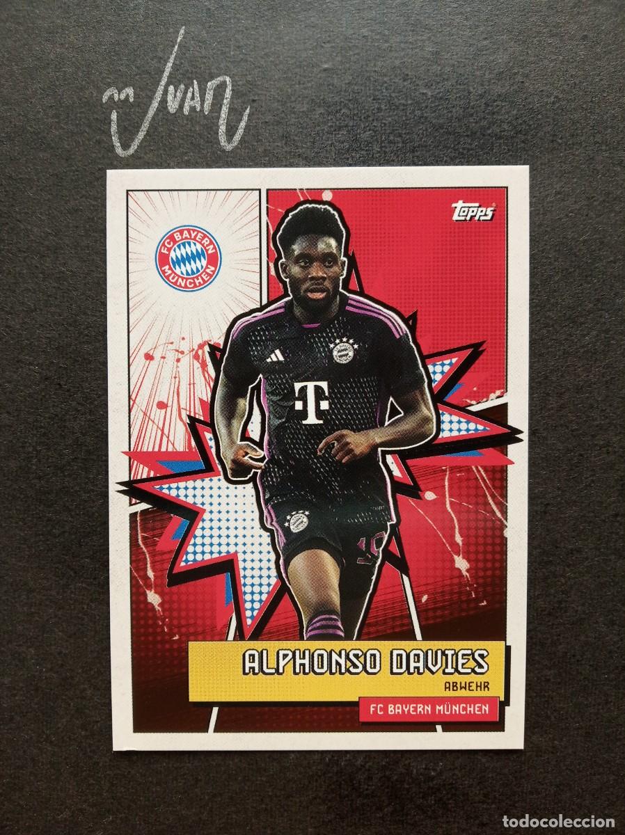 Cromos de F&uacute;tbol: FCBH-4 HEROES ALPHONSO DAVIES BAYERN MUNCHEN ⚽ TOPPS &reg; BAYER MUNICH FAN SET 2023 2024 23 24 NUEVO