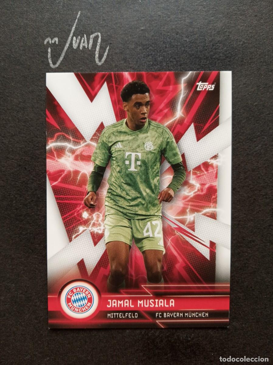 Cromos de F&uacute;tbol: FCBS-4 SUPER ELECTRIC MUSIALA BAYERN MUNCHEN ⚽ TOPPS &reg; BAYER MUNICH FAN SET 2023 2024 23 24 NUEVO