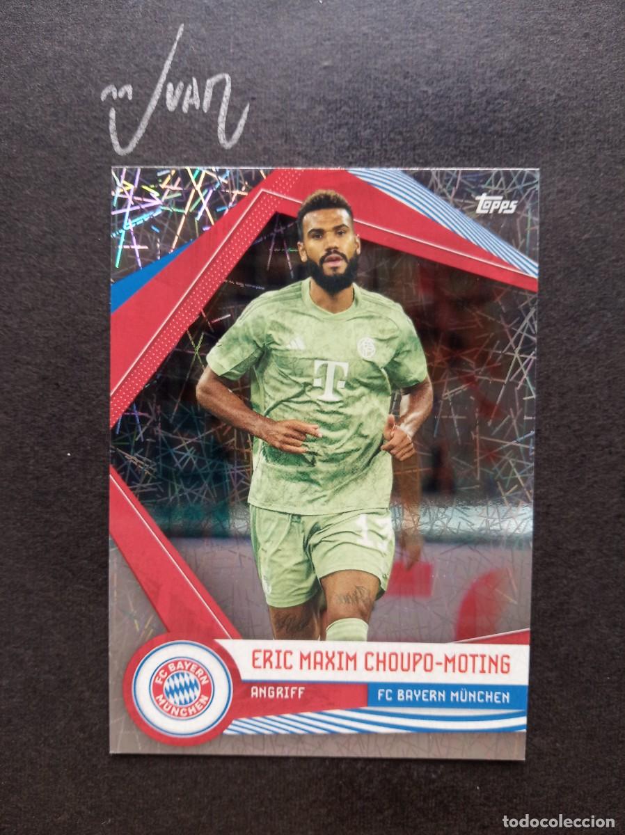 Cromos de F&uacute;tbol: PARALELA ELECTRO CHOUPO-MOTING BAYERN MUNCHEN ⚽ TOPPS &reg; BAYER MUNICH FAN SET 2023 2024 23 24 NUEVO