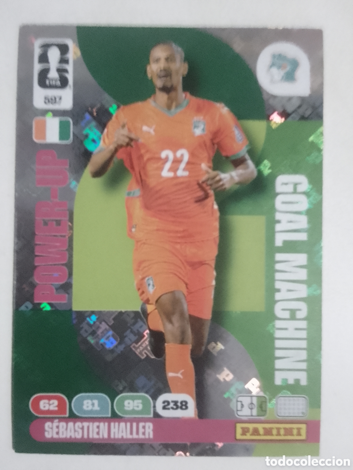 Cromos de F&uacute;tbol: Adrenalyn XL FIFA WORLD CUP 2026 n&deg; 597 Sebasti&aacute;n Haller &bull; Costa de Marfil. POWER - UP.