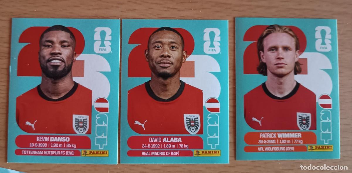 Cromos de F&uacute;tbol: ALABA,DANSO,WIMMER FIFA WORLD 2026 AUT.4, 5, 17