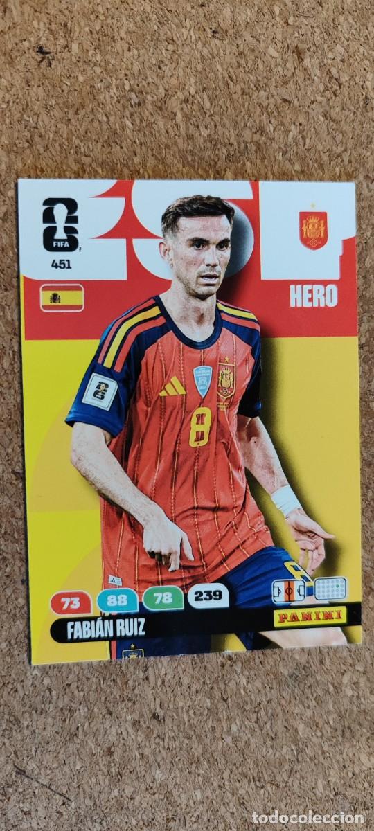 Fu&szlig;ball-Sticker: ADRENALYN XL FIFA WORLD CUP 2026 CARD FABIAN RUIZ ESPA&Ntilde;A # 451 PANINI