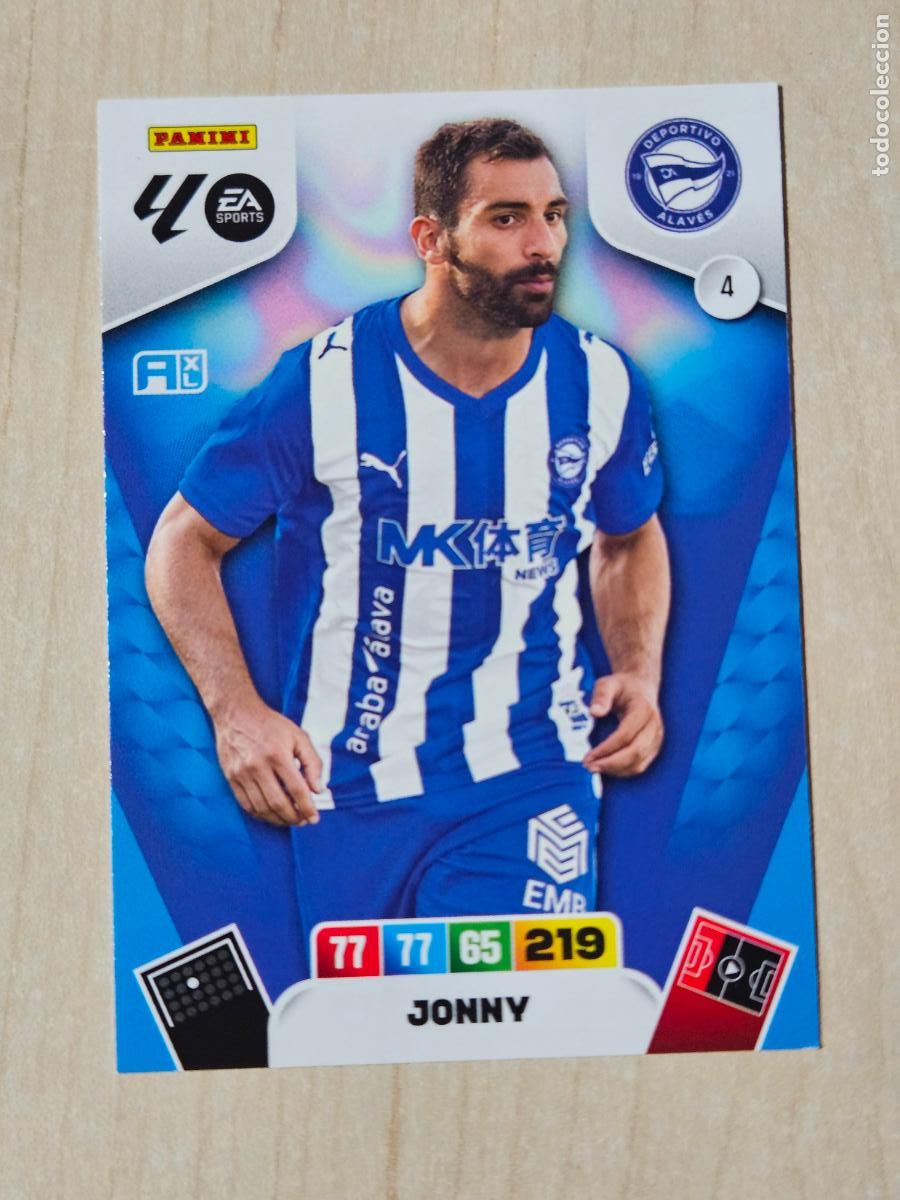 Cromos de F&uacute;tbol: FICHA N&ordm; 4 JONNY - ADRENALYN 25 26 - PANINI 2025 - 26 - CROMO - ALAVES
