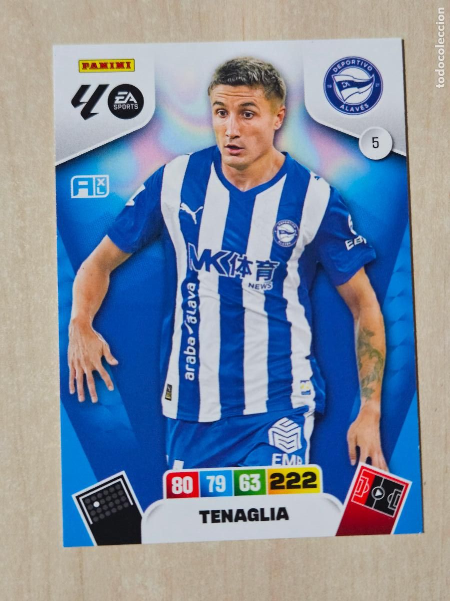 Cromos de F&uacute;tbol: FICHA N&ordm; 5 TENAGLIA - ADRENALYN 25 26 - PANINI 2025 - 26 - CROMO - ALAVES