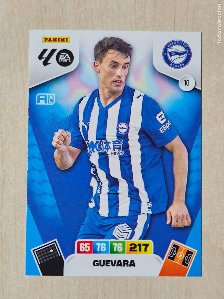 Cromos de F&uacute;tbol: FICHA N&ordm; 10 GUEVARA - ADRENALYN 25 26 - PANINI 2025 - 26 - CROMO - ALAVES