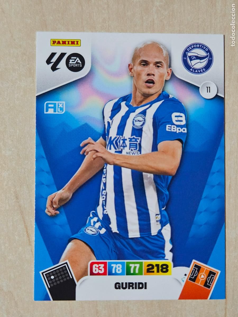 Cromos de F&uacute;tbol: FICHA N&ordm; 11 GURIDI - ADRENALYN 25 26 - PANINI 2025 - 26 - CROMO - ALAVES