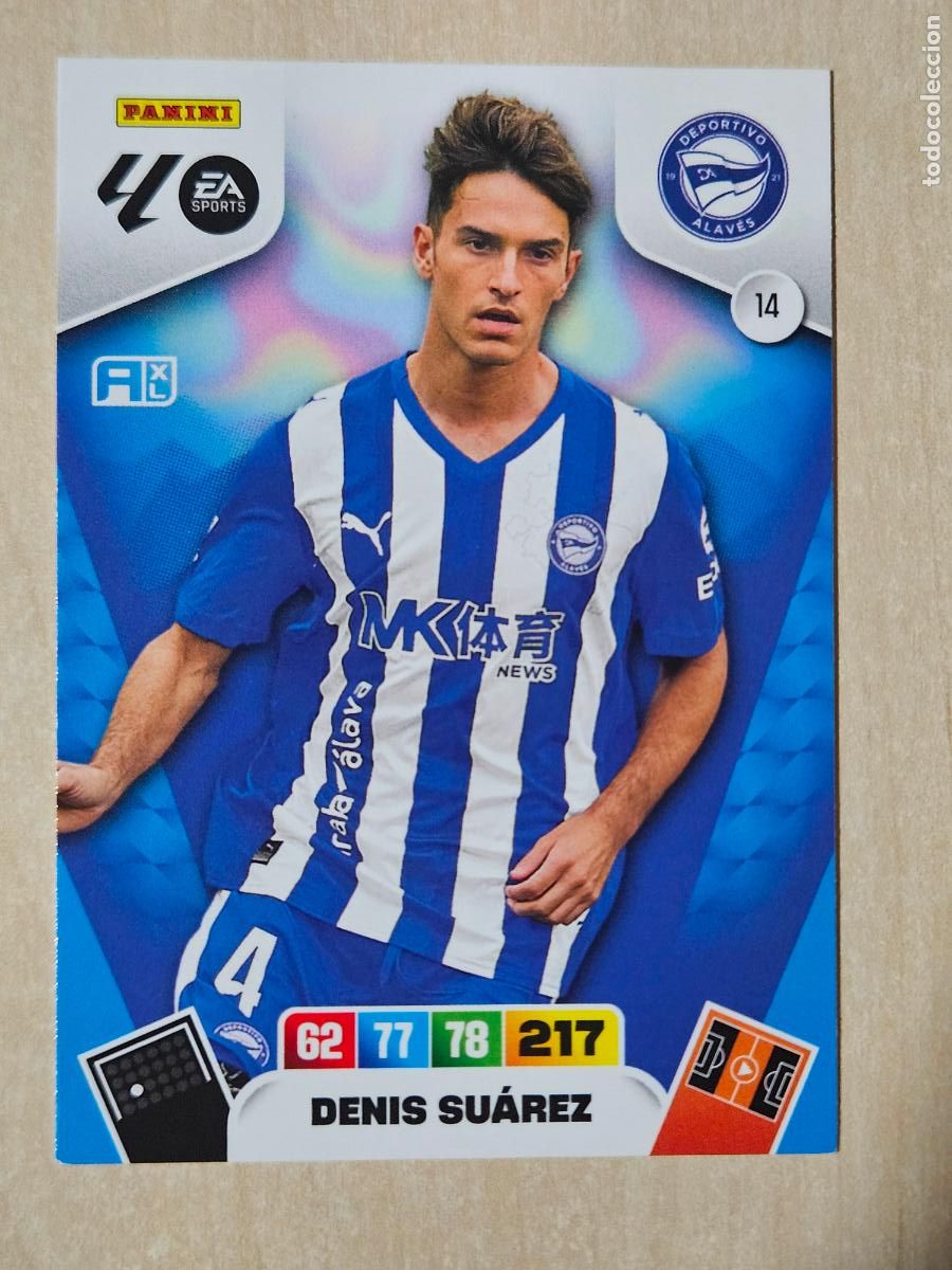 Cromos de Futebol: FICHA N&ordm; 14 DENIS SUAREZ - ADRENALYN 25 26 - PANINI 2025 - 26 - CROMO - ALAVES