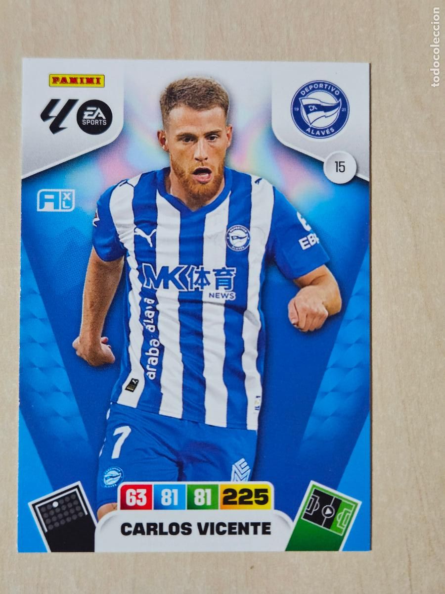 Cartes &agrave; collectionner de Football: FICHA N&ordm; 15 CARLOS VICENTE - ADRENALYN 25 26 - PANINI 2025 - 26 - CROMO - ALAVES