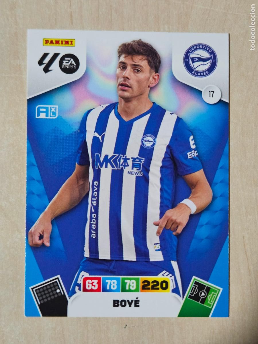 Cromos de Futebol: FICHA N&ordm; 17 BOYE - ADRENALYN 25 26 - PANINI 2025 - 26 - CROMO - ALAVES
